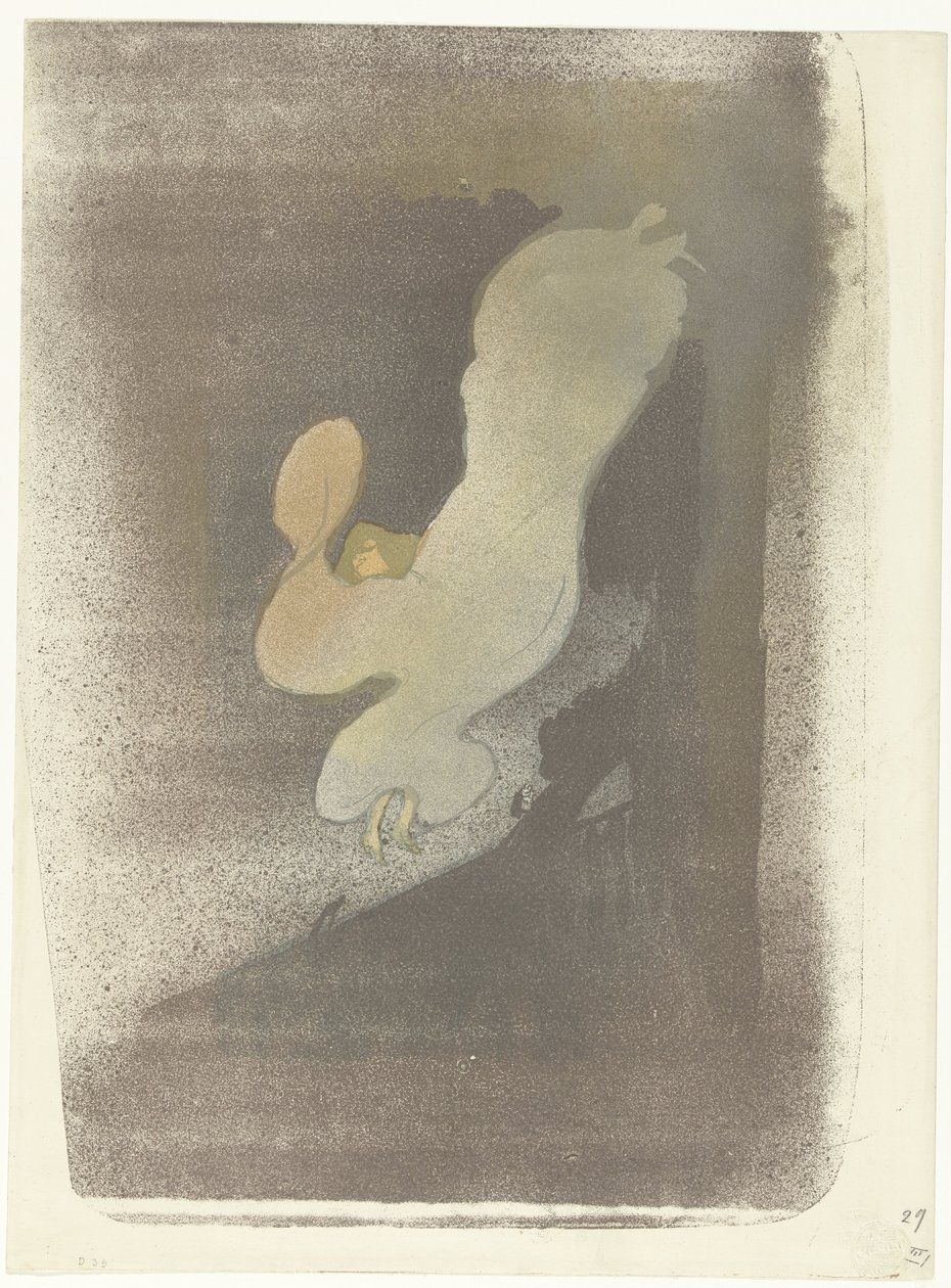 Portræt af danseren Loie Fuller under en forestilling Frøken Loie Fuller af Henri de Toulouse Lautrec