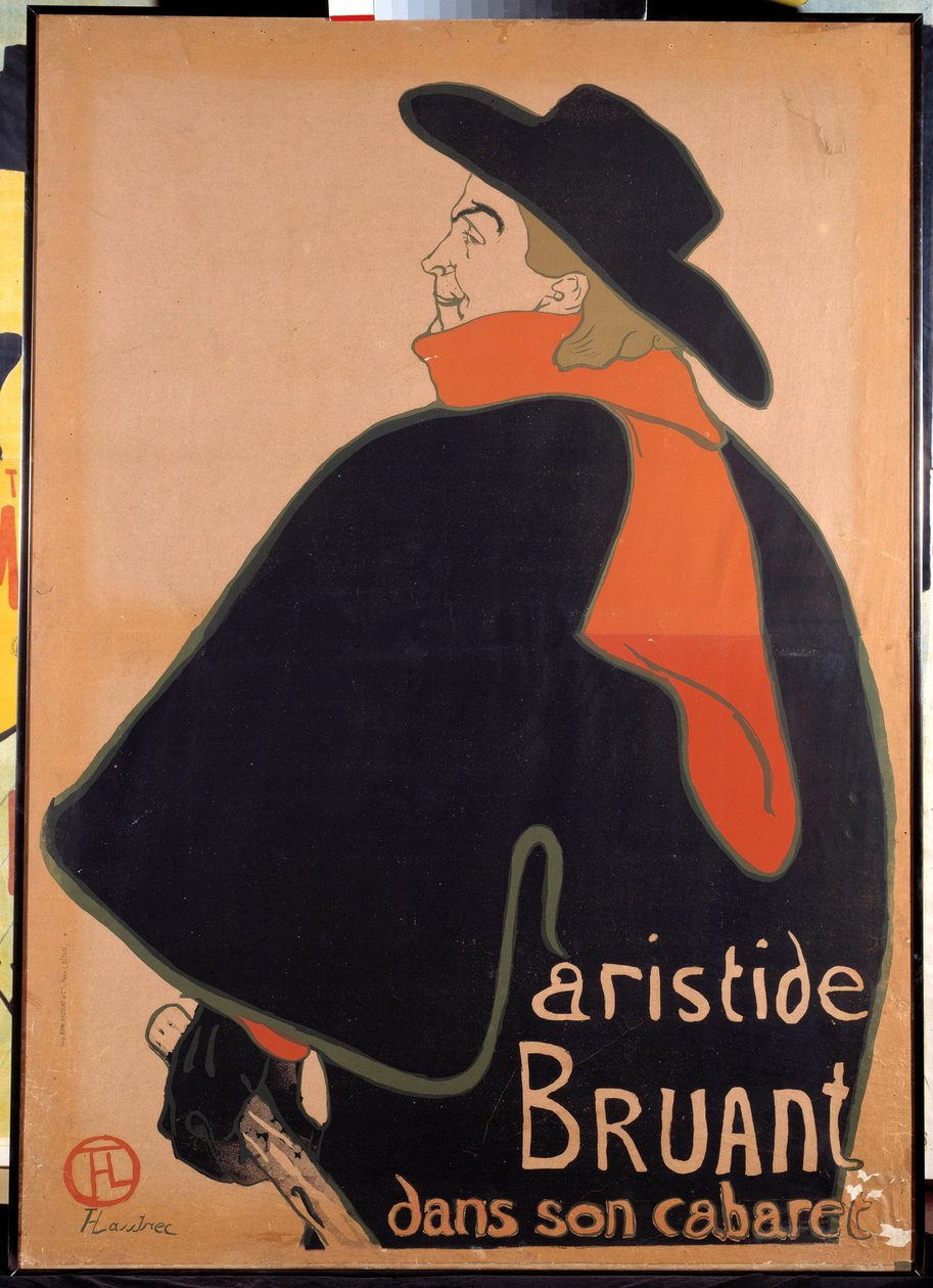 Plakat, der forestiller Aristide Sparrow (1851-1925) i sin kabaret. Litografi af Henri de Toulouse-Lautrec (Toulouse Lautrec) (1864-1901). 1893. Paris, Museum for Plakat og Reklame af Henri de Toulouse Lautrec