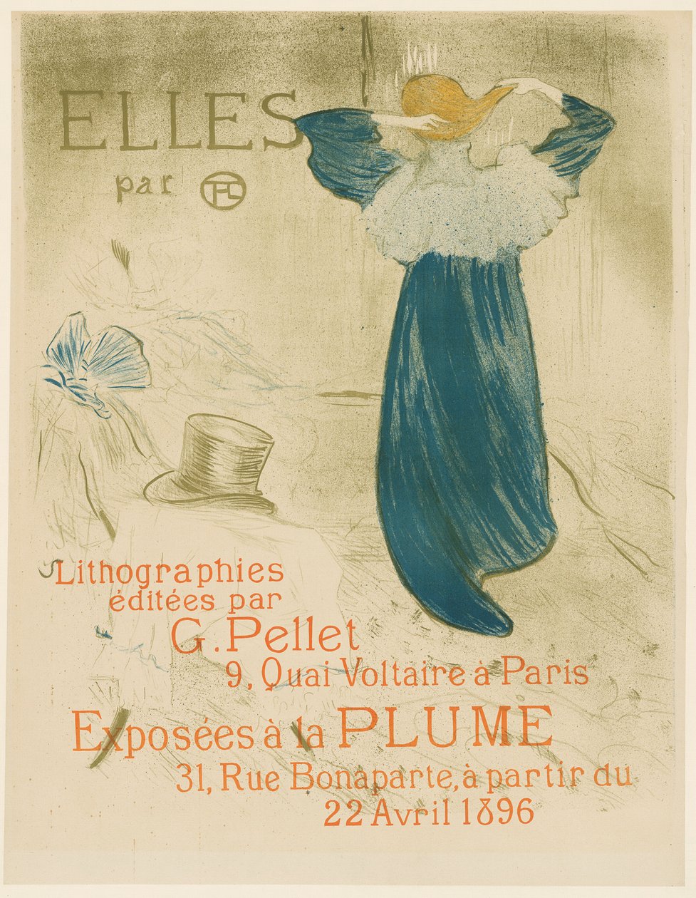 Plakat for Elles af Henri de Toulouse Lautrec