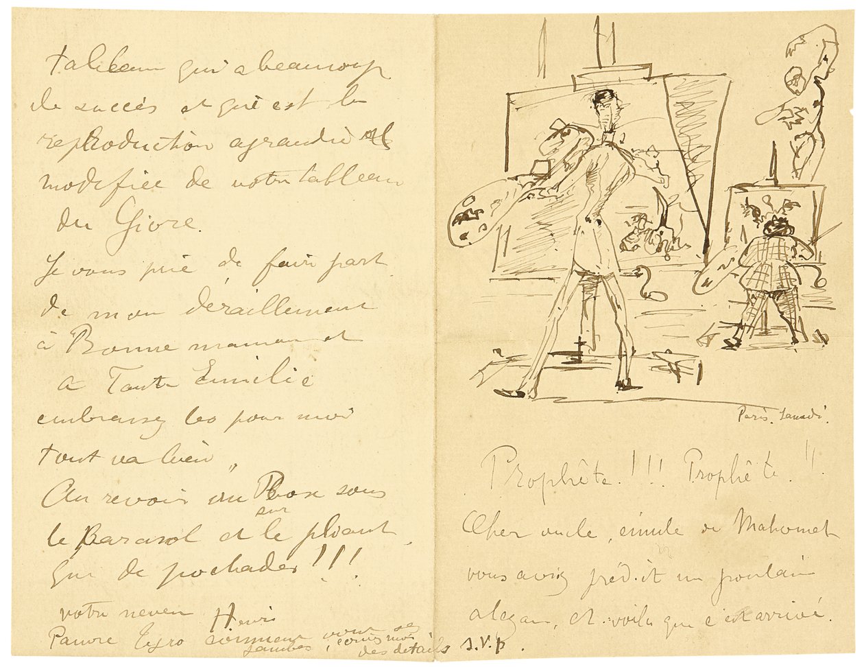 Princeteau og Lautrec af Henri de Toulouse Lautrec