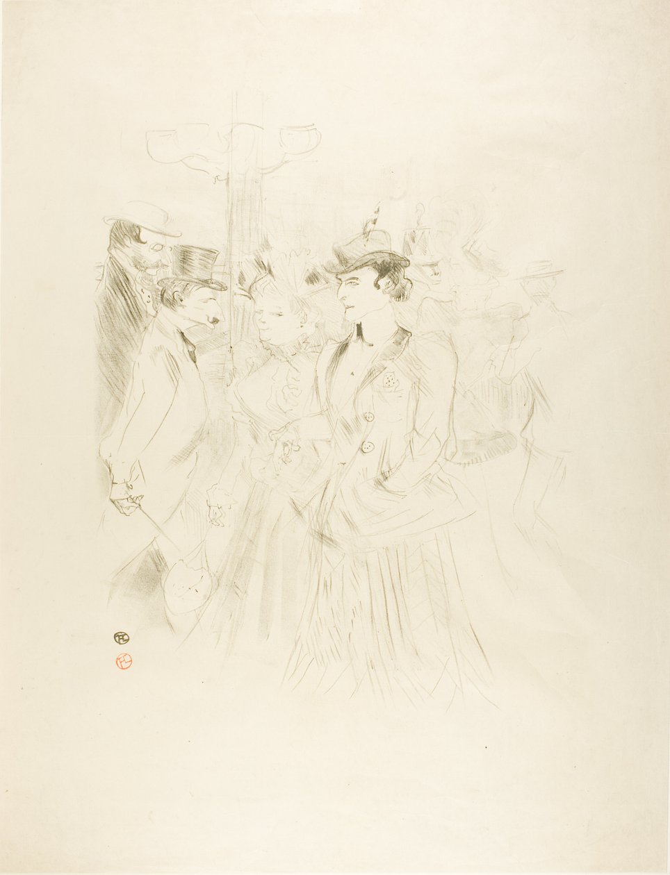Promenade af Henri de Toulouse Lautrec