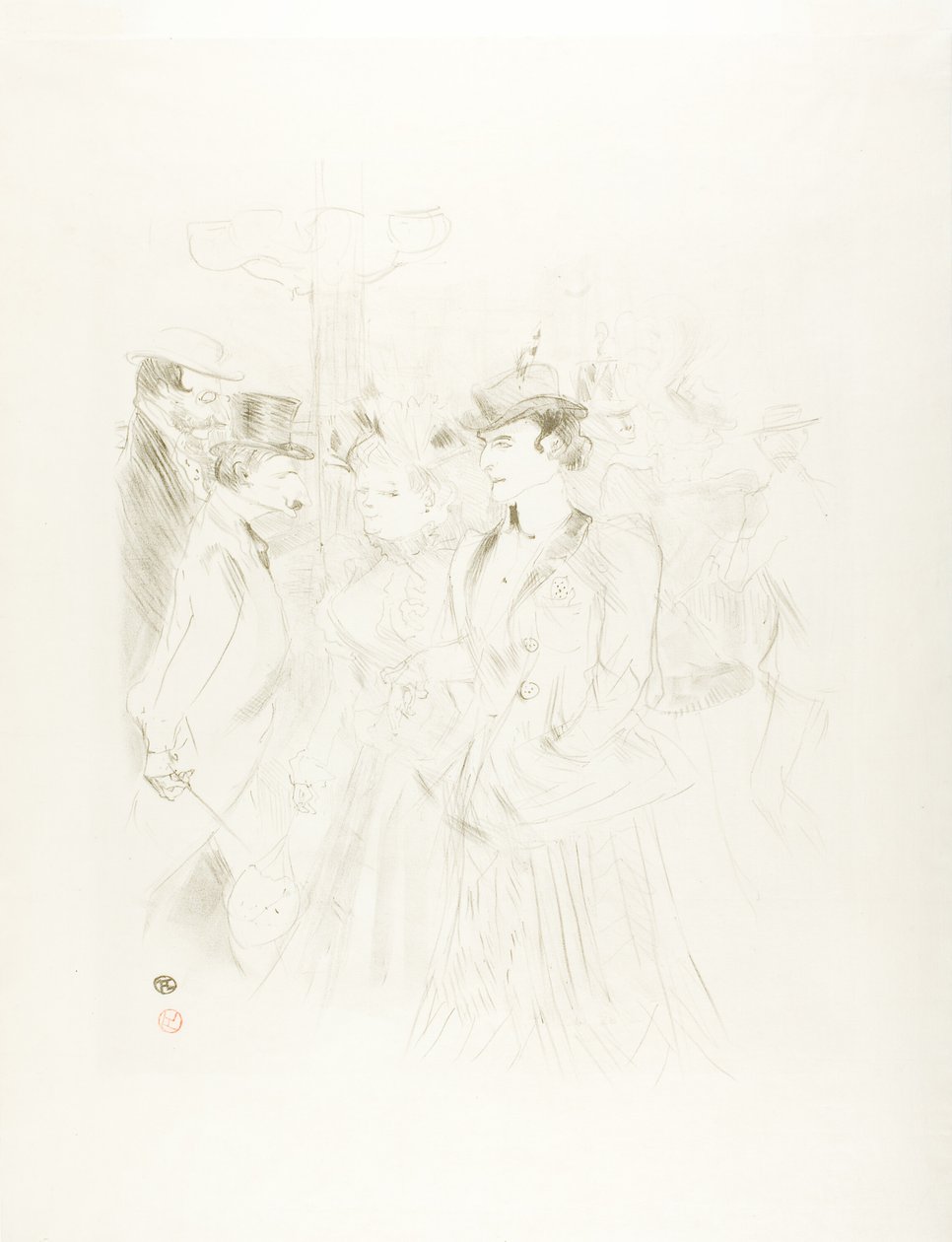 Promenade af Henri de Toulouse Lautrec