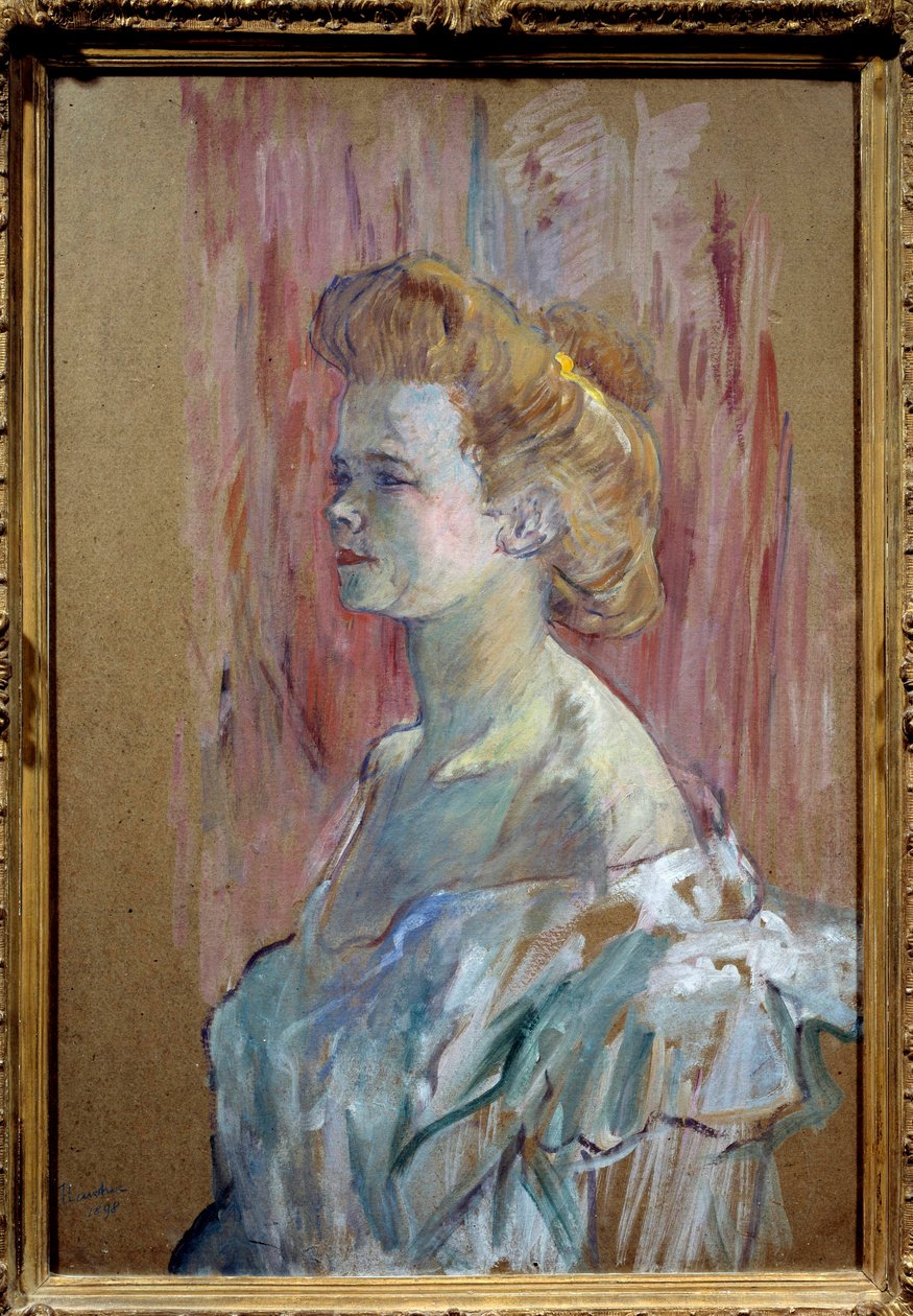 Prostitution: "" Portræt af en husmor"" Maleri af Henri de Toulouse Lautrec (1864-1901) 1898 Søn. 0,88x0,56 m Privat samling af Henri de Toulouse Lautrec