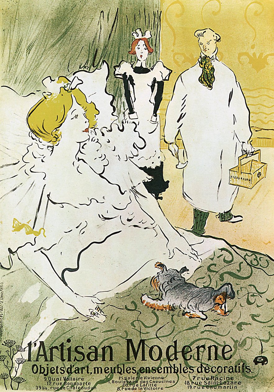 Qui, LArtisan Moderne, 1894. af Henri de Toulouse Lautrec