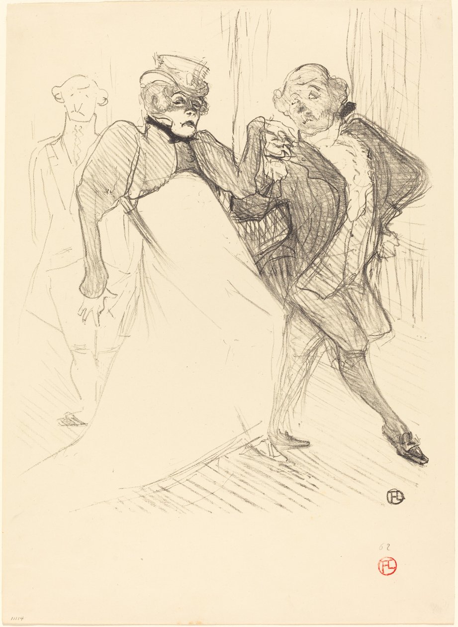 Rejane og Galipaux i Madame Sans-Gêne Réjane og Galipaux i Madame..., 1894. af Henri de Toulouse Lautrec