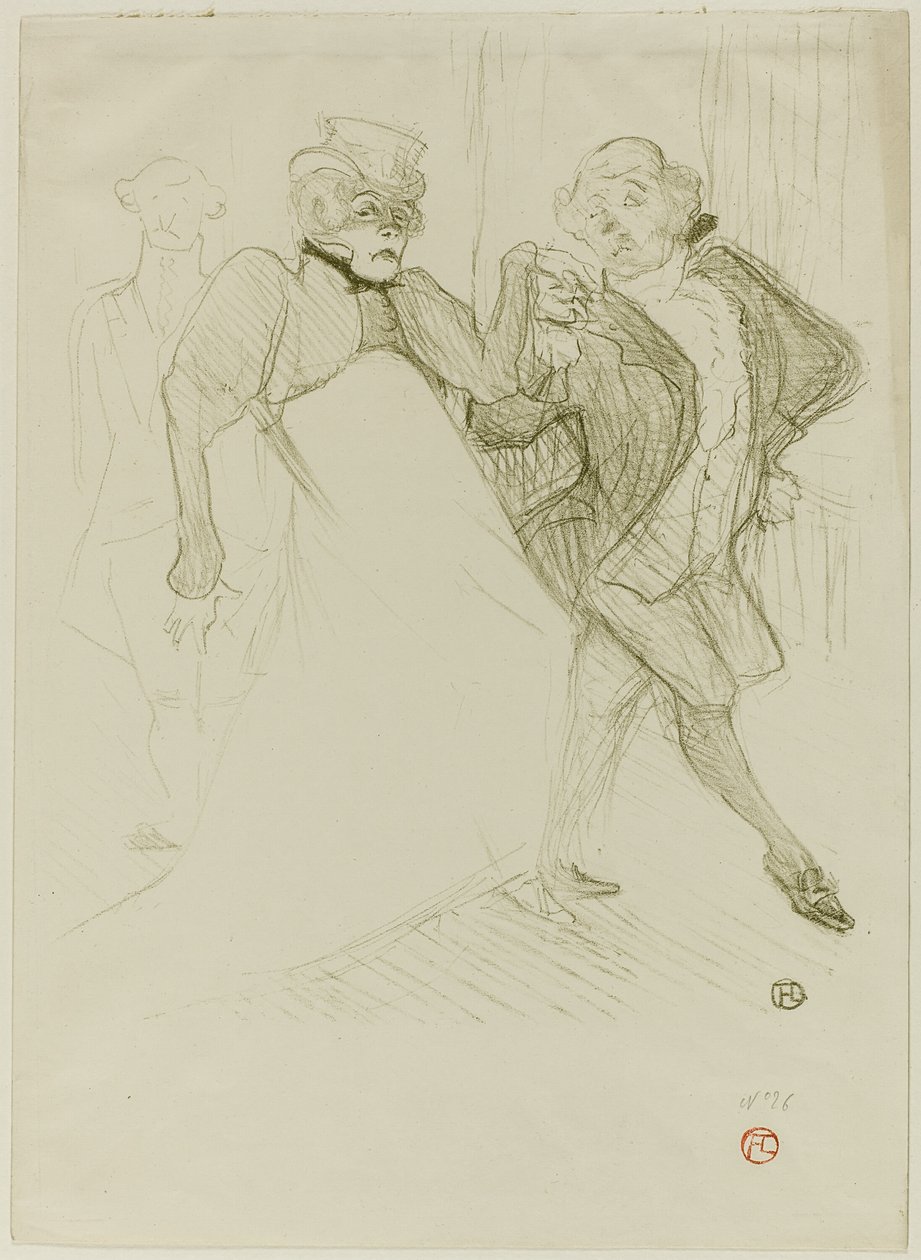 Réjane og Galipaux, i Madame Sans-Gêne af Henri de Toulouse Lautrec