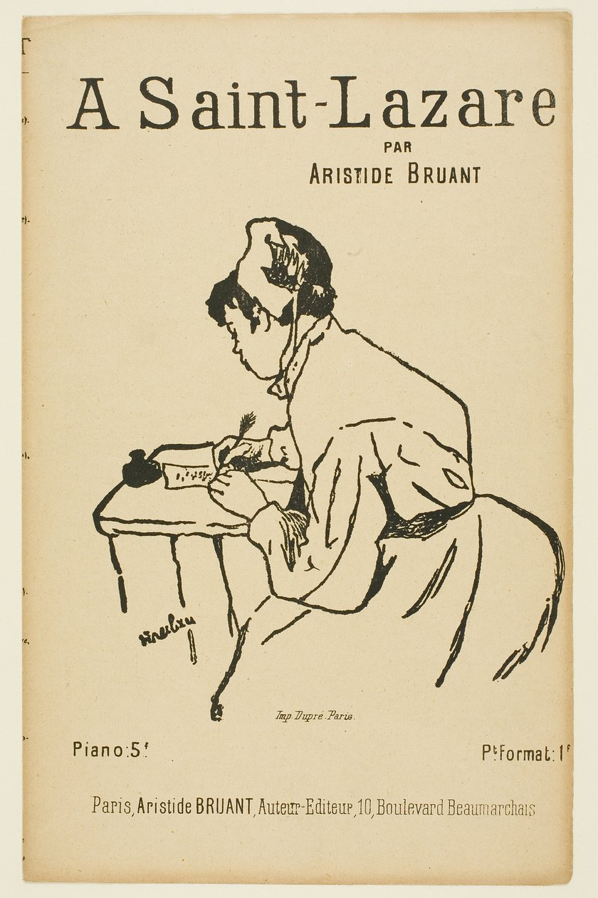 I Saint Lazare af Henri de Toulouse Lautrec
