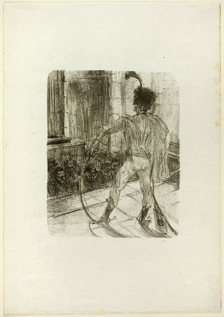 Schlomé Fuss i synagogen, fra Au Pied du Sinaï af Henri de Toulouse Lautrec