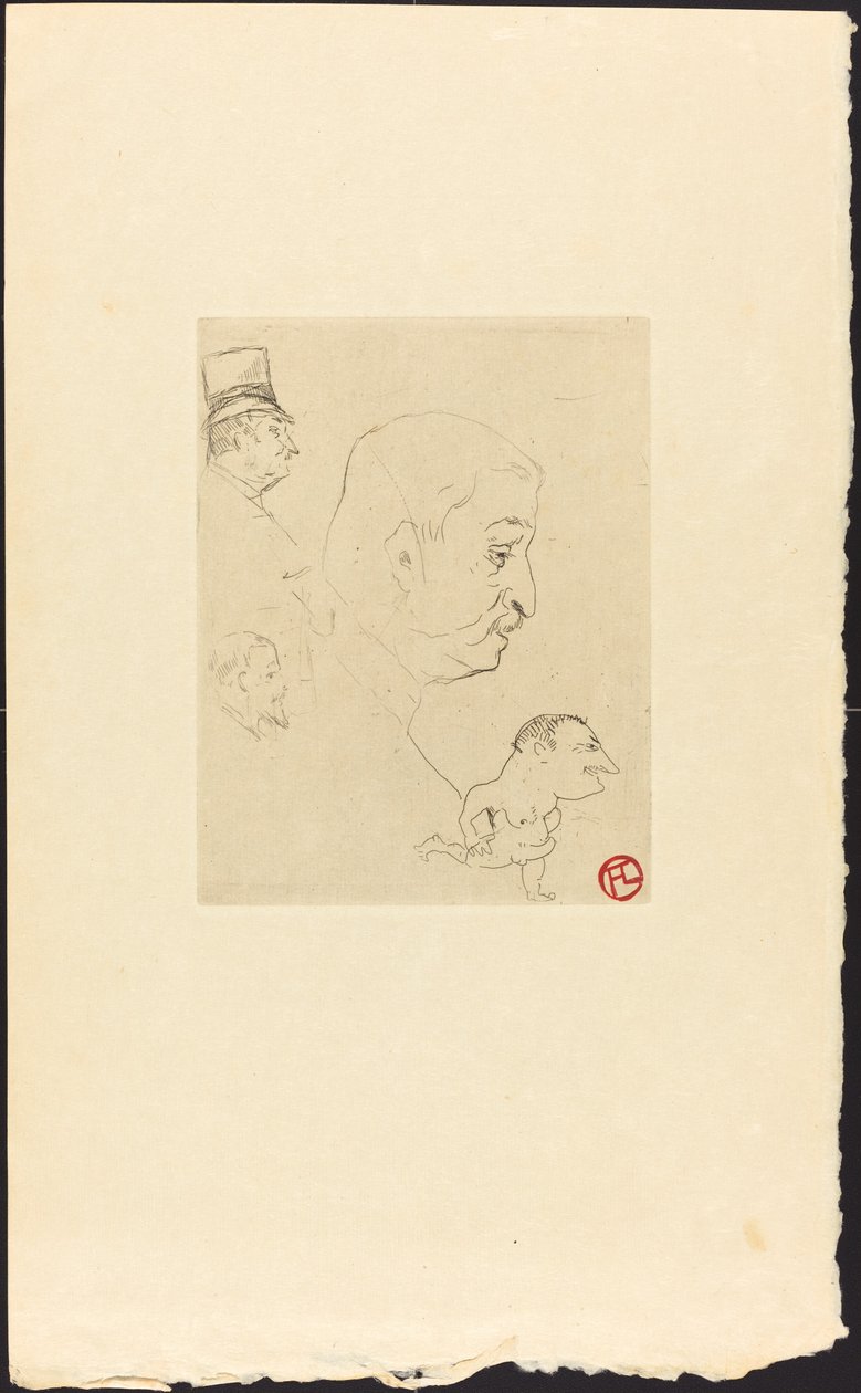 Skitse (Croquis) af Henri de Toulouse Lautrec