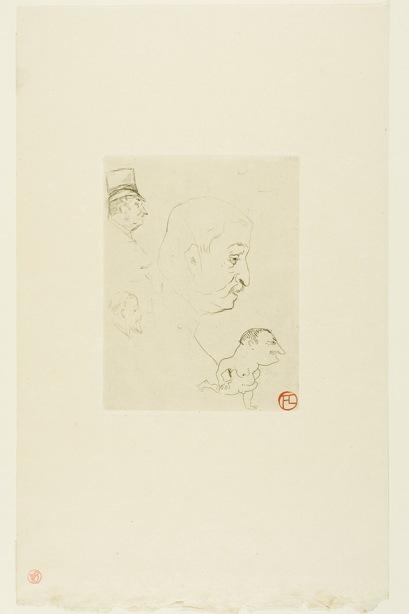 Skitse af Henri de Toulouse Lautrec