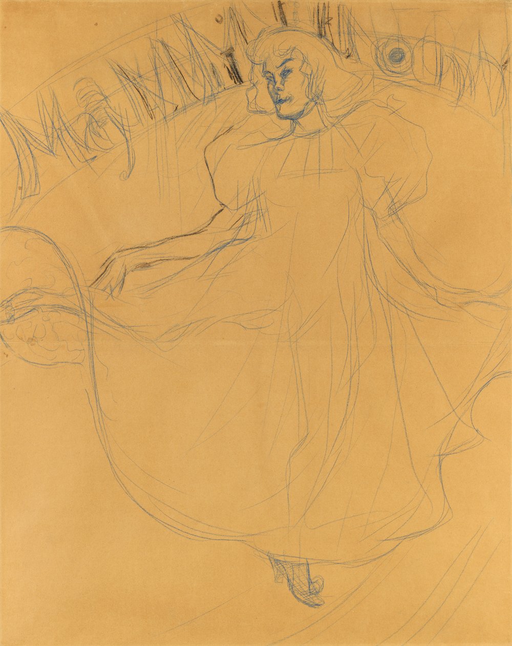 Undersøgelse for May Milton af Henri de Toulouse Lautrec