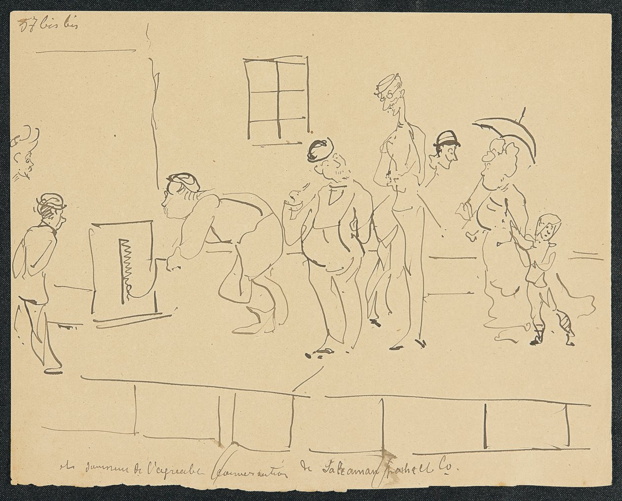 Nedsænkning, 1881 af Henri de Toulouse Lautrec