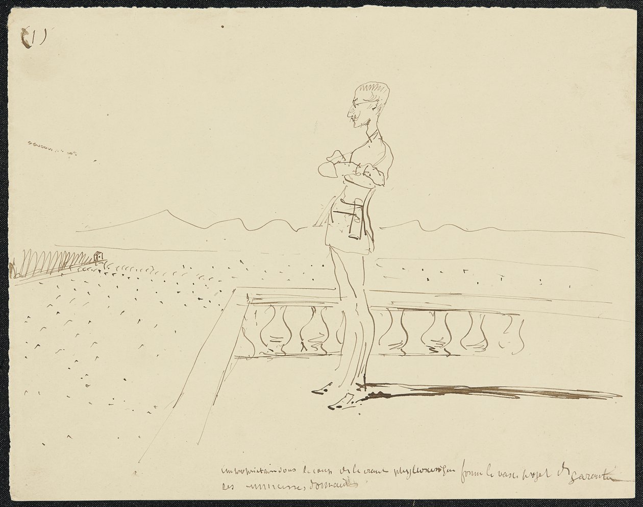 Nedsænkning, 1881 af Henri de Toulouse Lautrec