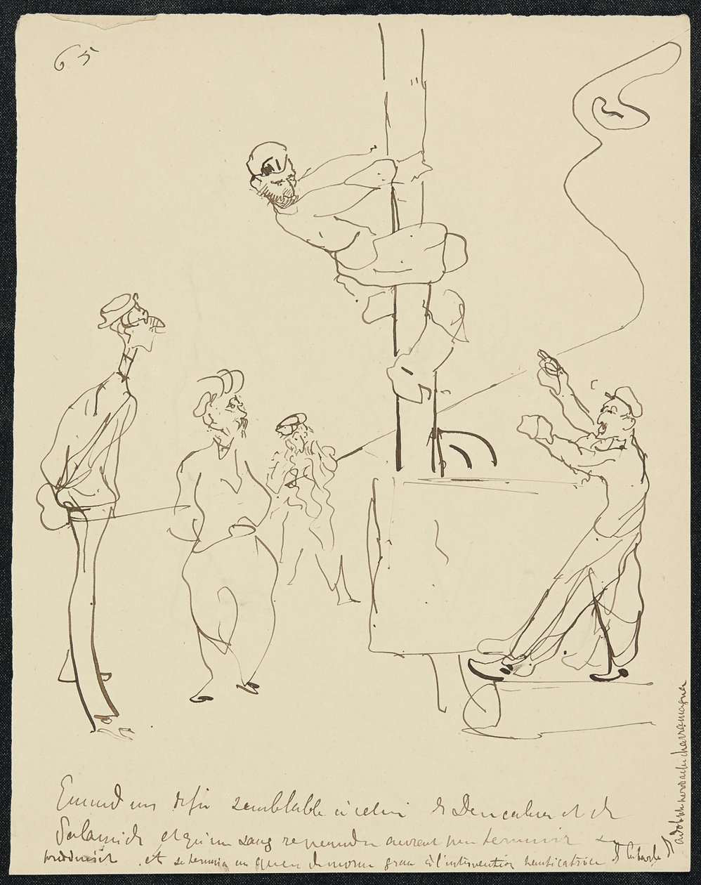 Nedsænkning, 1881 af Henri de Toulouse Lautrec