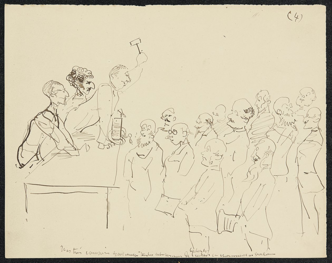 Nedsænkning, 1881 af Henri de Toulouse Lautrec