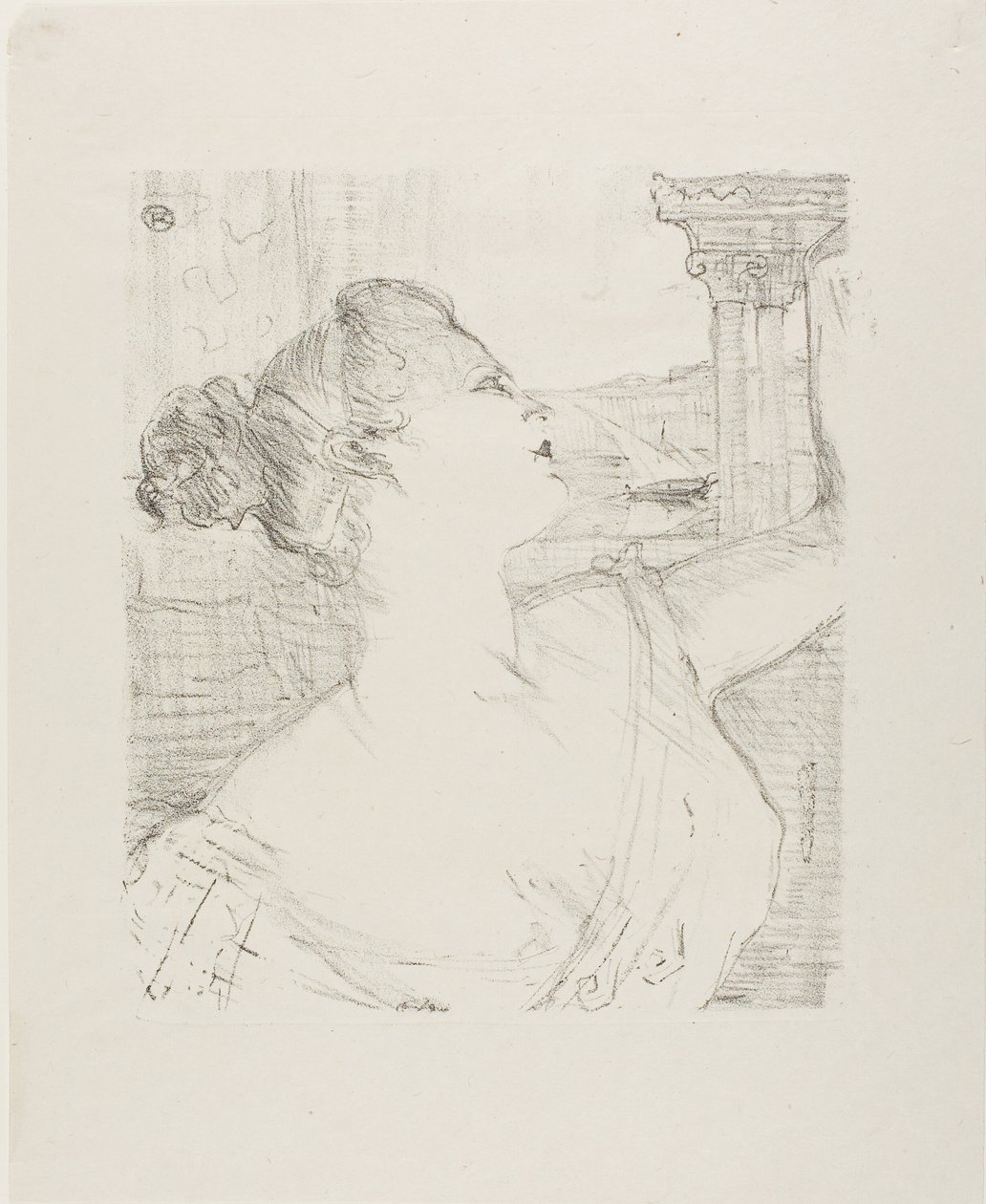 Sybil Sanderson, fra Treize Lithographies af Henri de Toulouse Lautrec