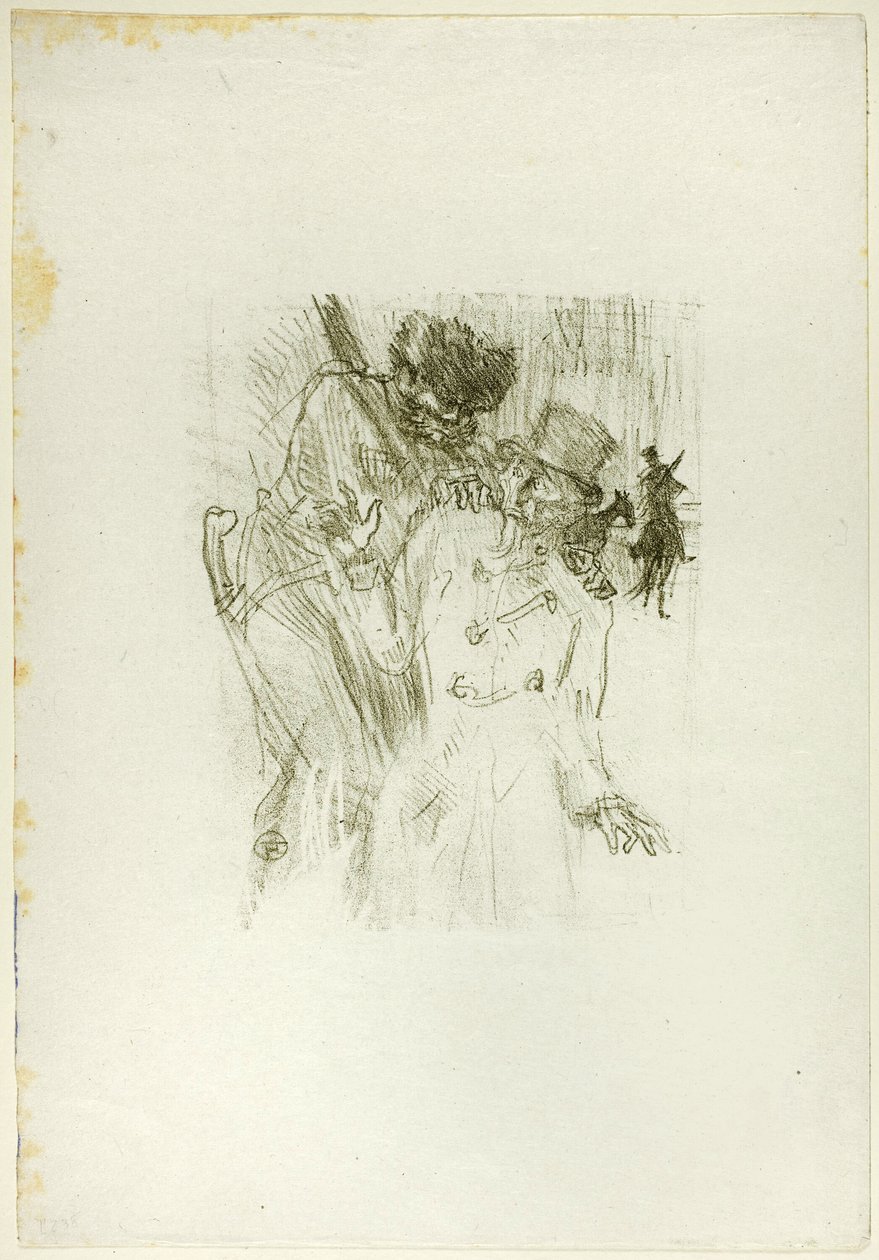 Arresten af ​​Schlomé Fuss, fra Au Pied du Sinaï af Henri de Toulouse Lautrec