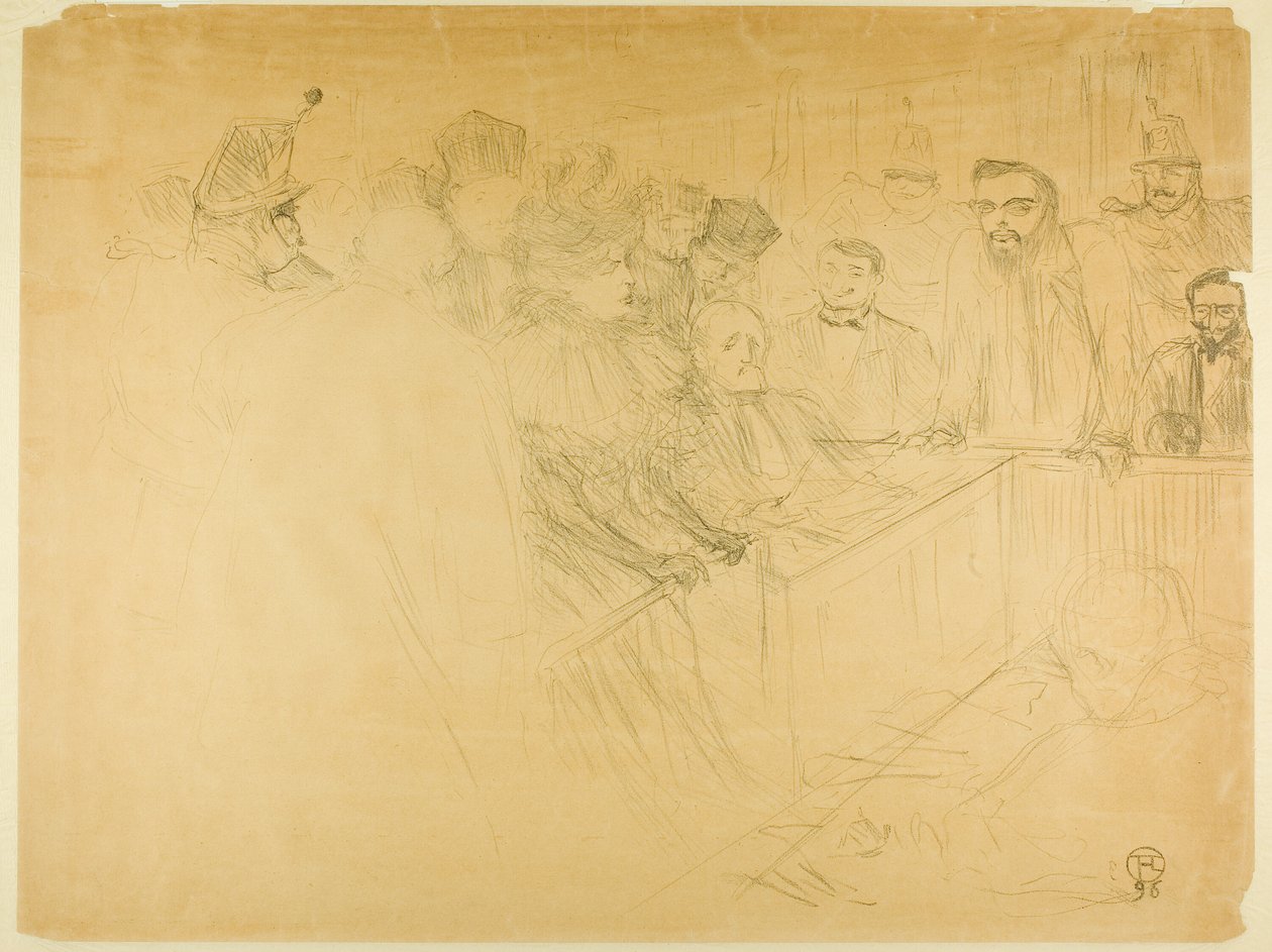 The Arton Trial (tredje plade) af Henri de Toulouse Lautrec