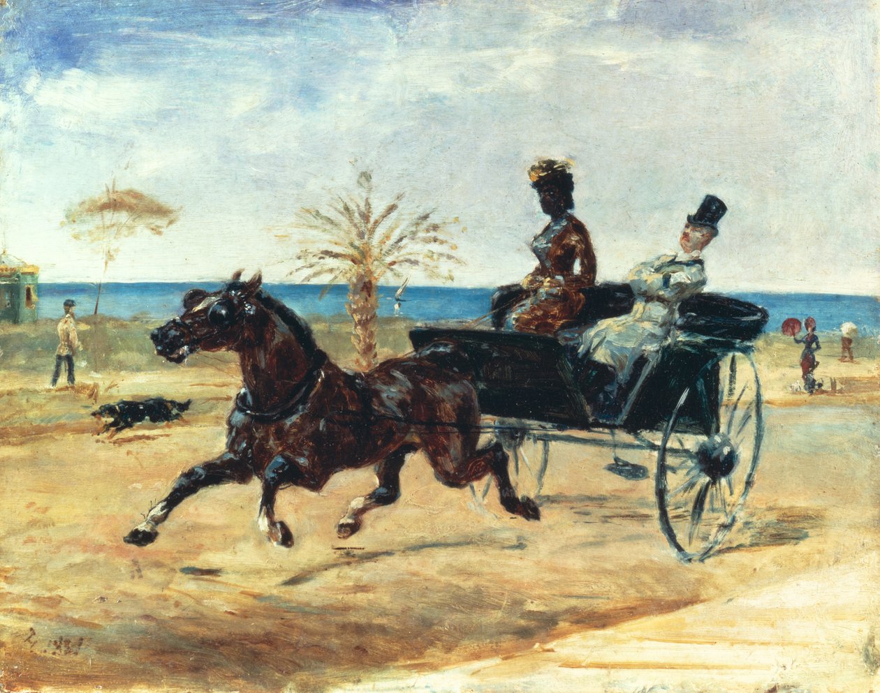 Den sorte grevinde, 1881 af Henri de Toulouse Lautrec
