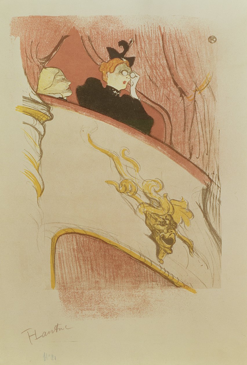 Æsken med den gyldne groteske, 1893 af Henri de Toulouse Lautrec
