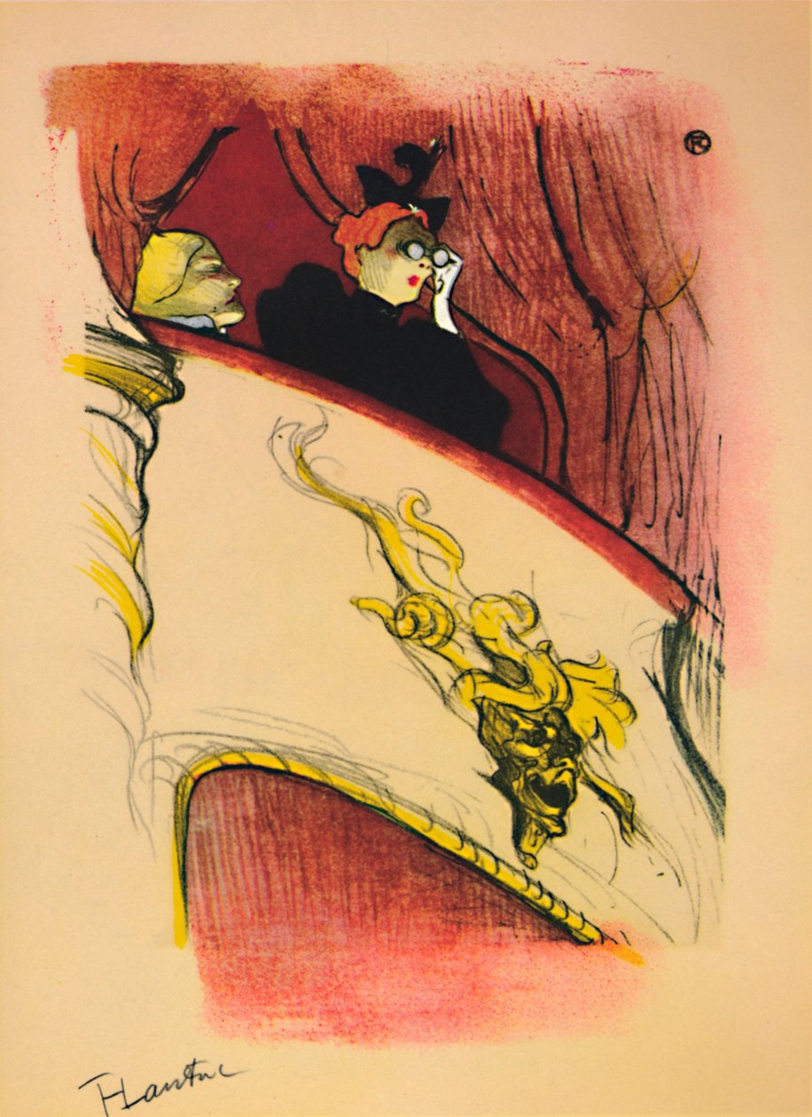 Æsken med den forgyldte maske, 1893, 1946 af Henri de Toulouse Lautrec