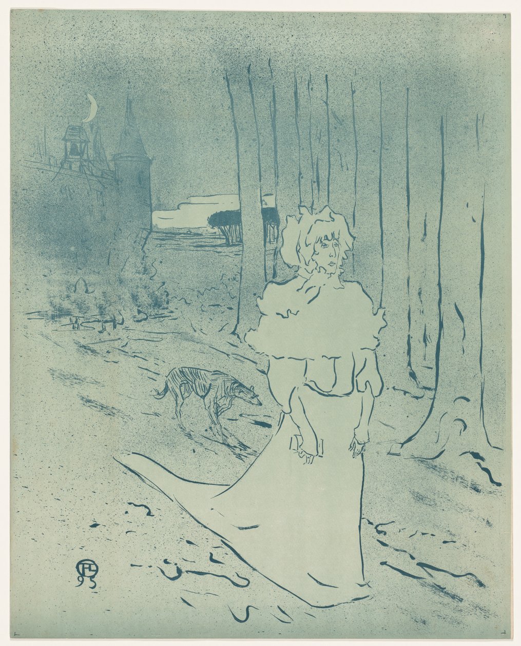 Chatelaine eller Tocsin, 1895. af Henri de Toulouse Lautrec