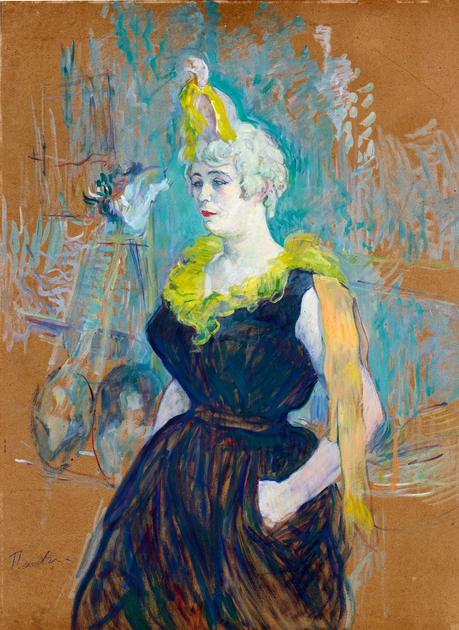 The Clownesse Cha-U-Kao af Toulouse Lautrec, Henri, de (1864-1901) af Henri de Toulouse Lautrec