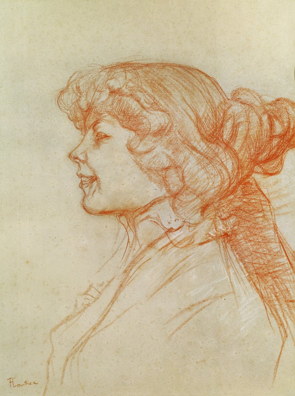 Den engelske pige ved stjernen i Le Havre, 1899 (farveblyant på papir) af Henri de Toulouse Lautrec
