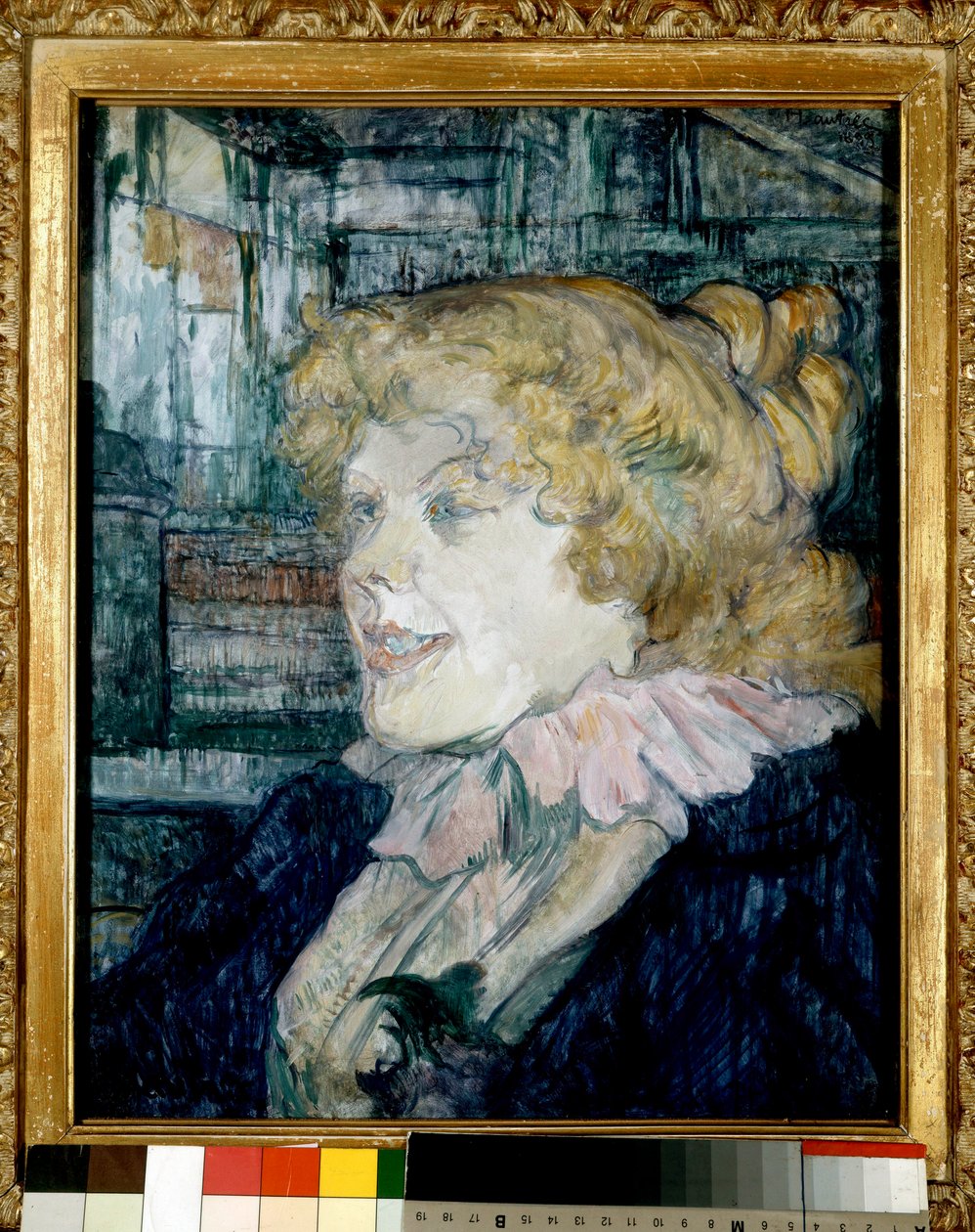 Den engelske stjerne ved Havr (Miss Doly). Maleri af Henri de Toulouse-Lautrec (1864-1901). Svag. 0,41 x 0,32. 1899. Albi, Musee Toulouse Lautrec af Henri de Toulouse Lautrec