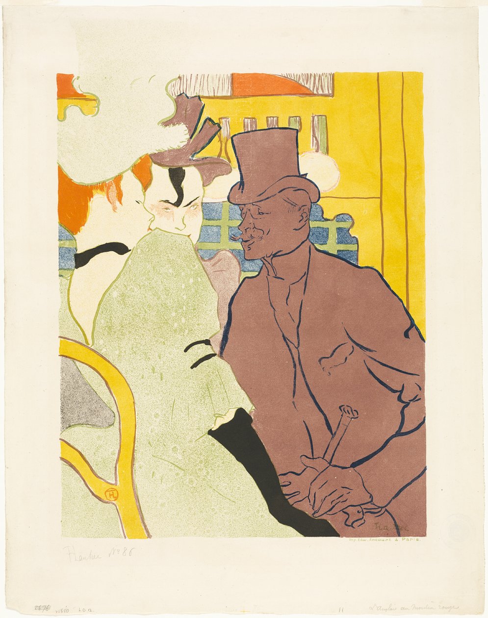 Englænderen ved Moulin Rouge af Henri de Toulouse Lautrec