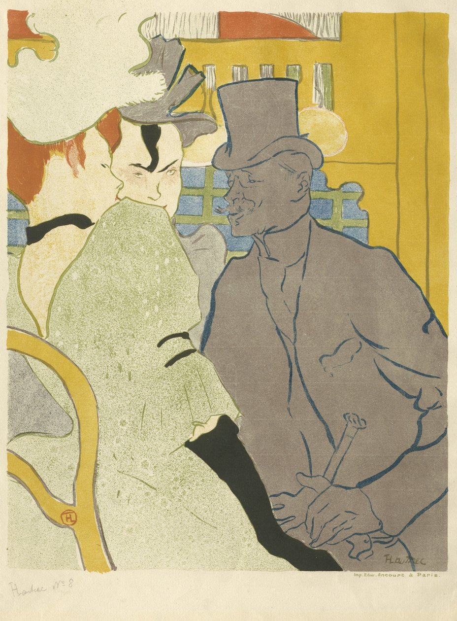 Englænderen ved Moulin Rouge, 1892 af Henri de Toulouse Lautrec