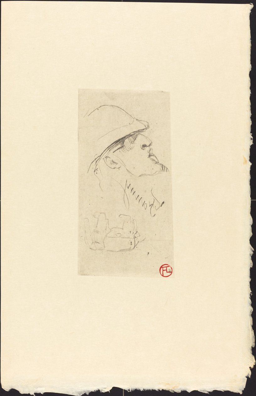 The Explorer Vicomte de Brettes (Explorer L.J. Vicomte de Brettes?) af Henri de Toulouse Lautrec