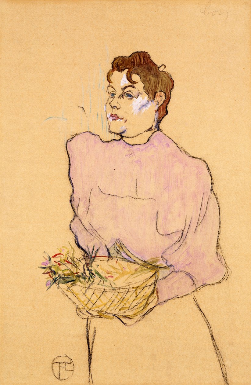 Blomsterhandleren, 1894 af Henri de Toulouse Lautrec