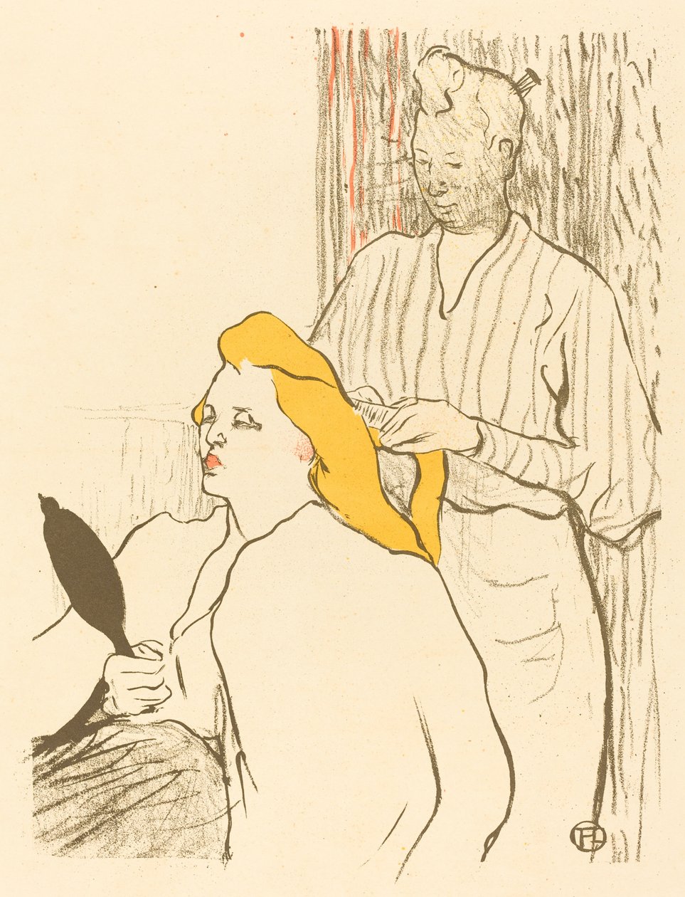 Frisøren - Program for Théâtre Libre af Henri de Toulouse Lautrec