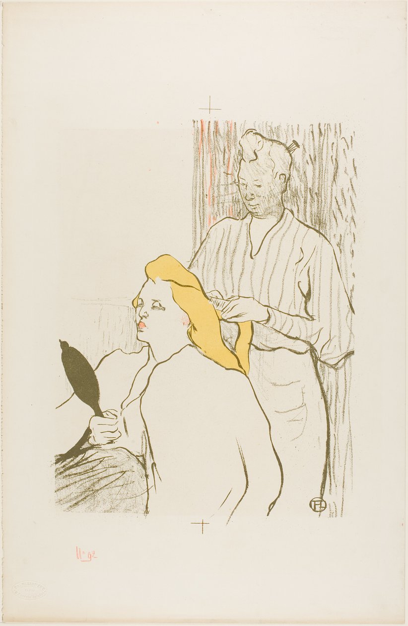 Frisøren, Program for Théâtre Libre af Henri de Toulouse-Lautrec
