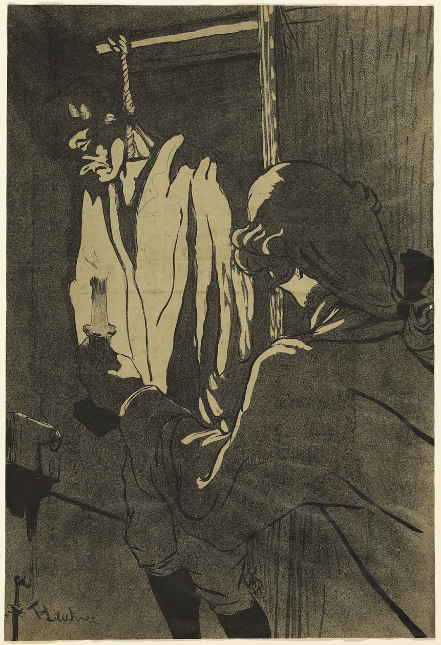 Den hængte mand af Henri de Toulouse Lautrec