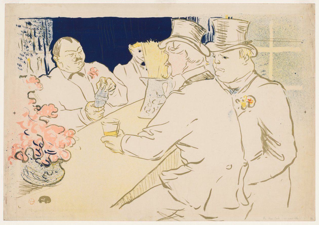 Den irske og amerikanske bar, Rue Royale, 1896. af Henri de Toulouse Lautrec
