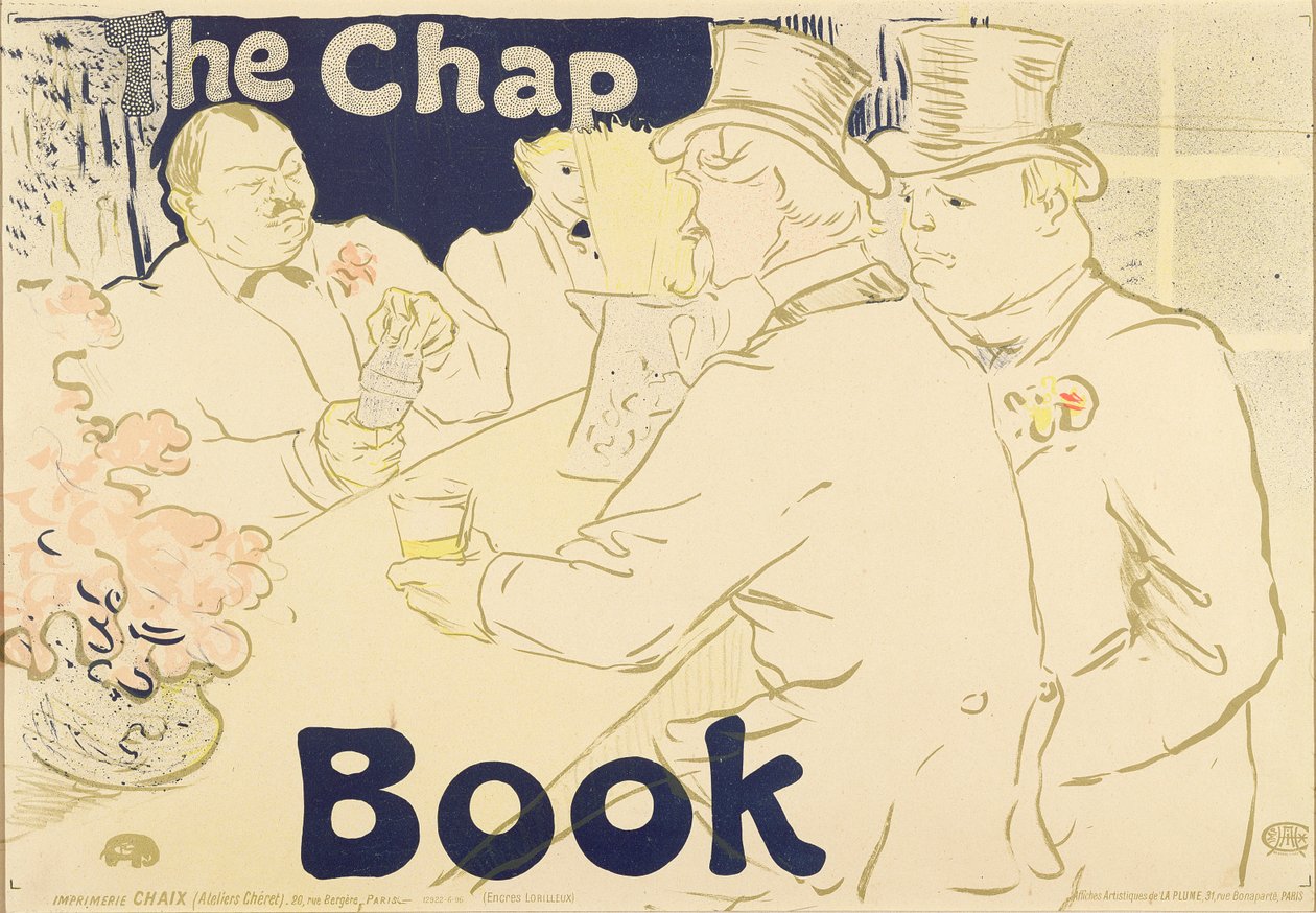 The Irish and American Bar, rue Royale, plakat for The Chap Book, 1895 af Henri de Toulouse Lautrec