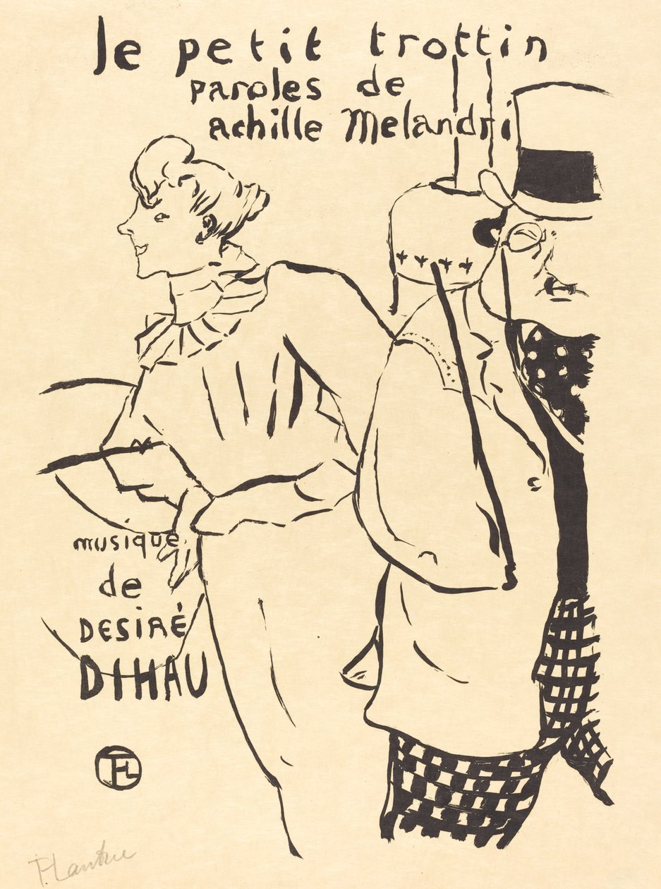 The Little Errand-Girl Le petit trottin, 1893. af Henri de Toulouse Lautrec