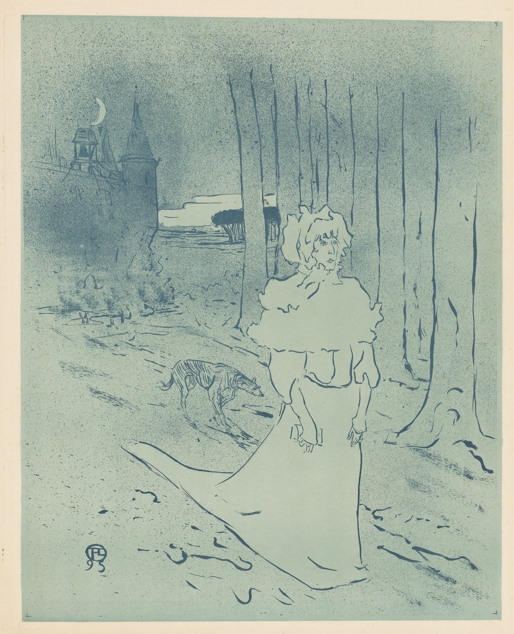 Herregårdsfruen eller omen (The Chatelaine eller Toxin) af Henri de Toulouse Lautrec