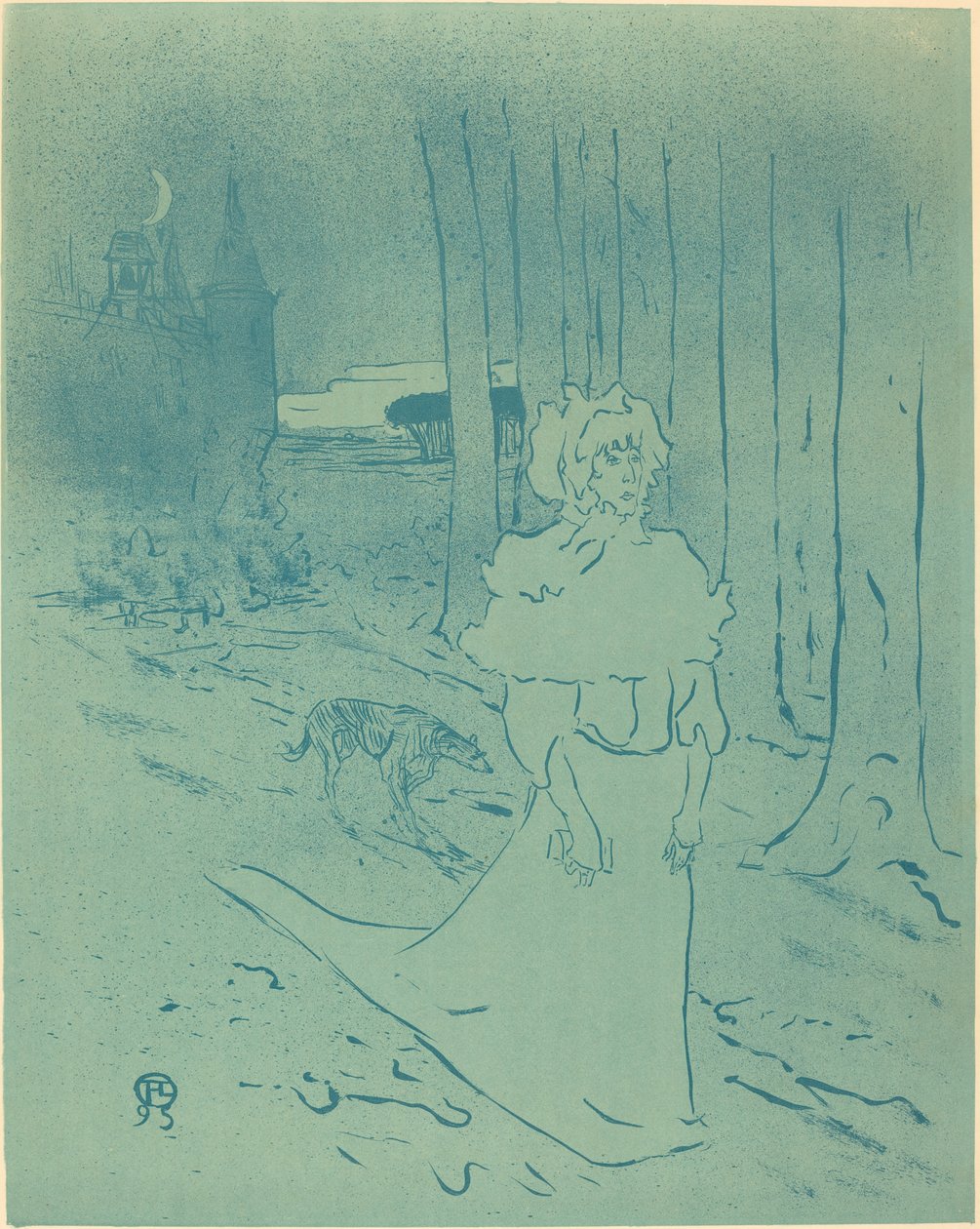Herregårdsfruen eller omen Chatelainen eller giftstoffet, af Henri de Toulouse Lautrec