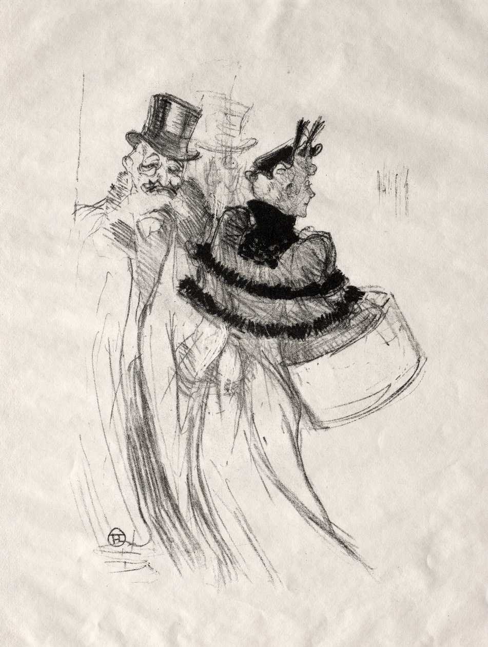De gamle herrer af Henri de Toulouse Lautrec