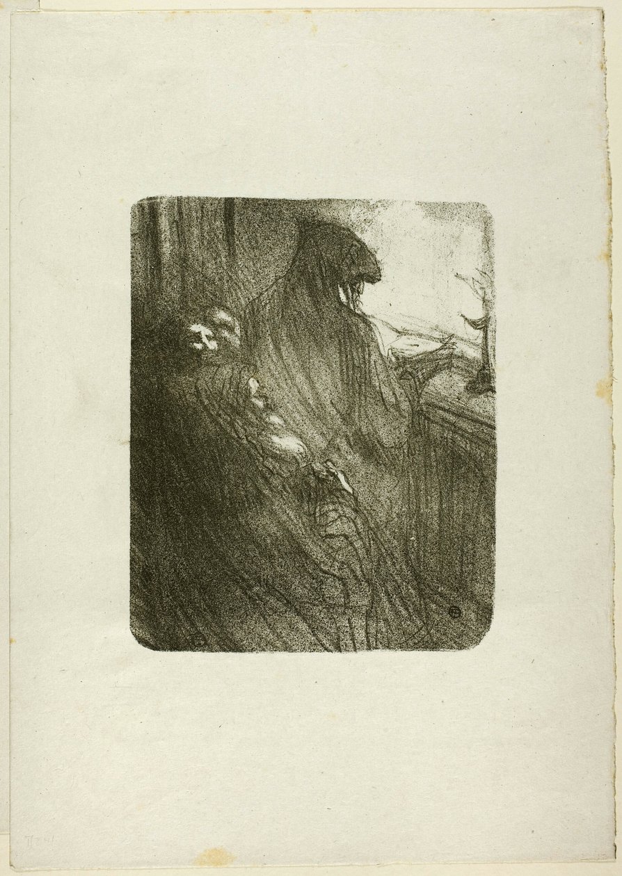 De polske jøders bøn, fra Au Pied du Sinaï af Henri de Toulouse Lautrec