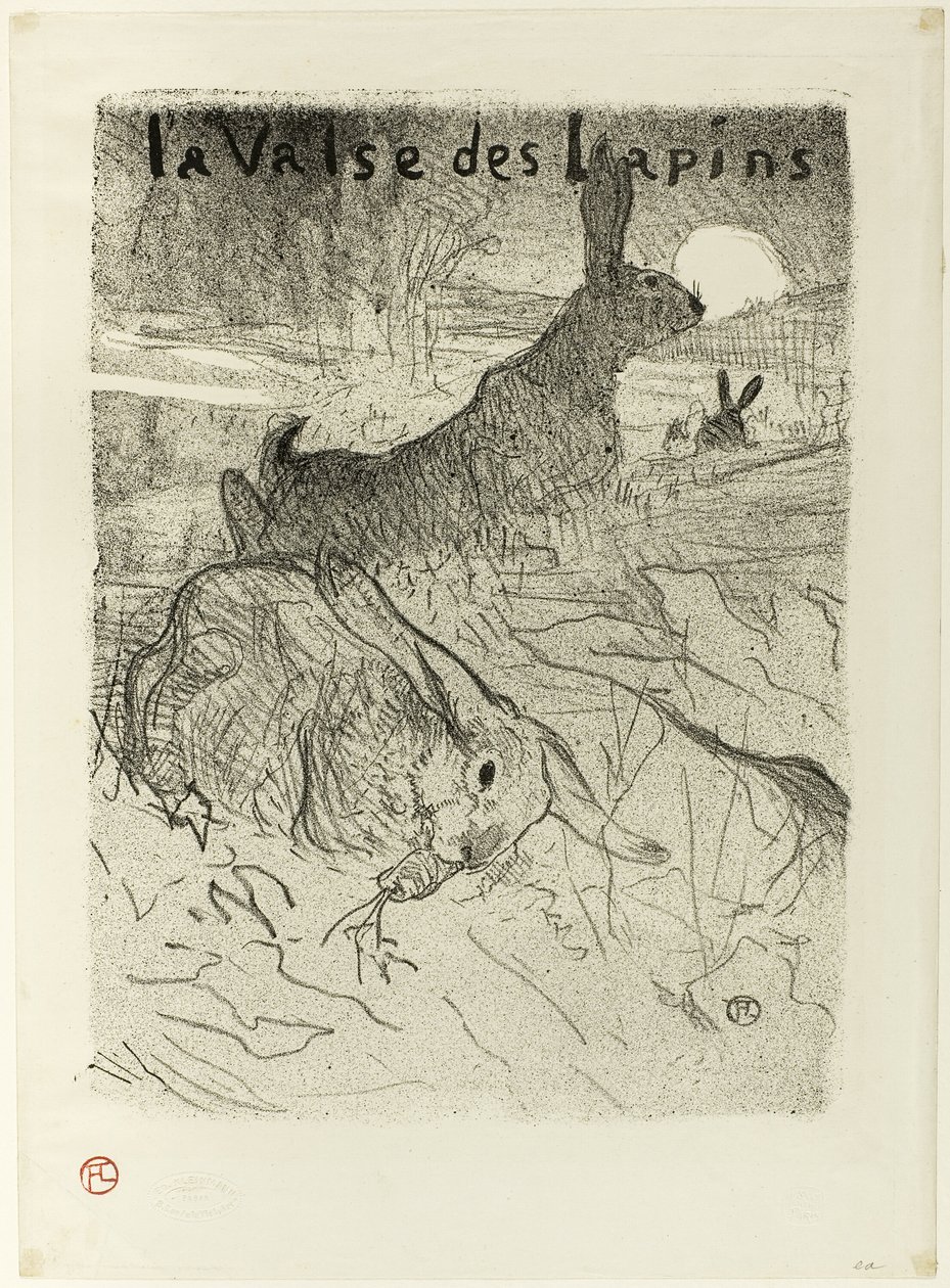 Kaninernes vals af Henri de Toulouse Lautrec