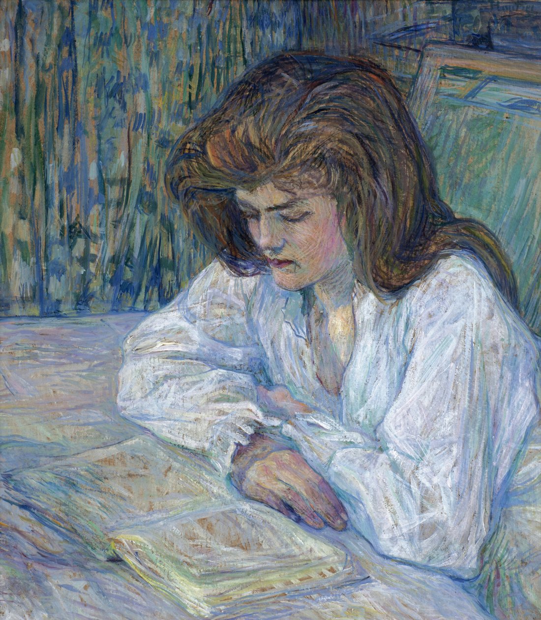 Læseren af Toulouse-Lautrec, Henri, de (1864-1901). Olie på pap, størrelse: 68x61 af Henri de Toulouse Lautrec