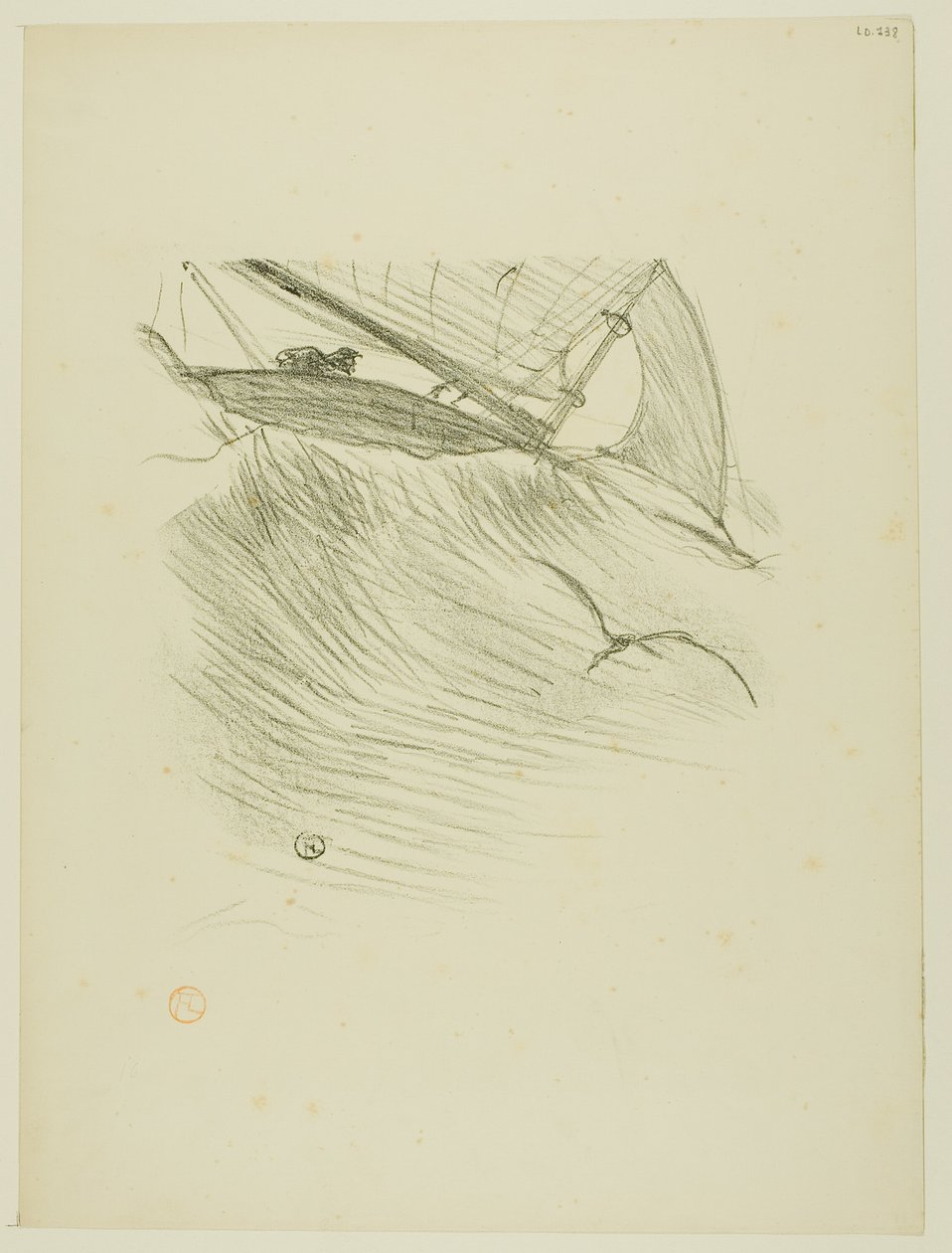 Havsvalerne, fra Melodier af Désiré Dihau af Henri de Toulouse Lautrec