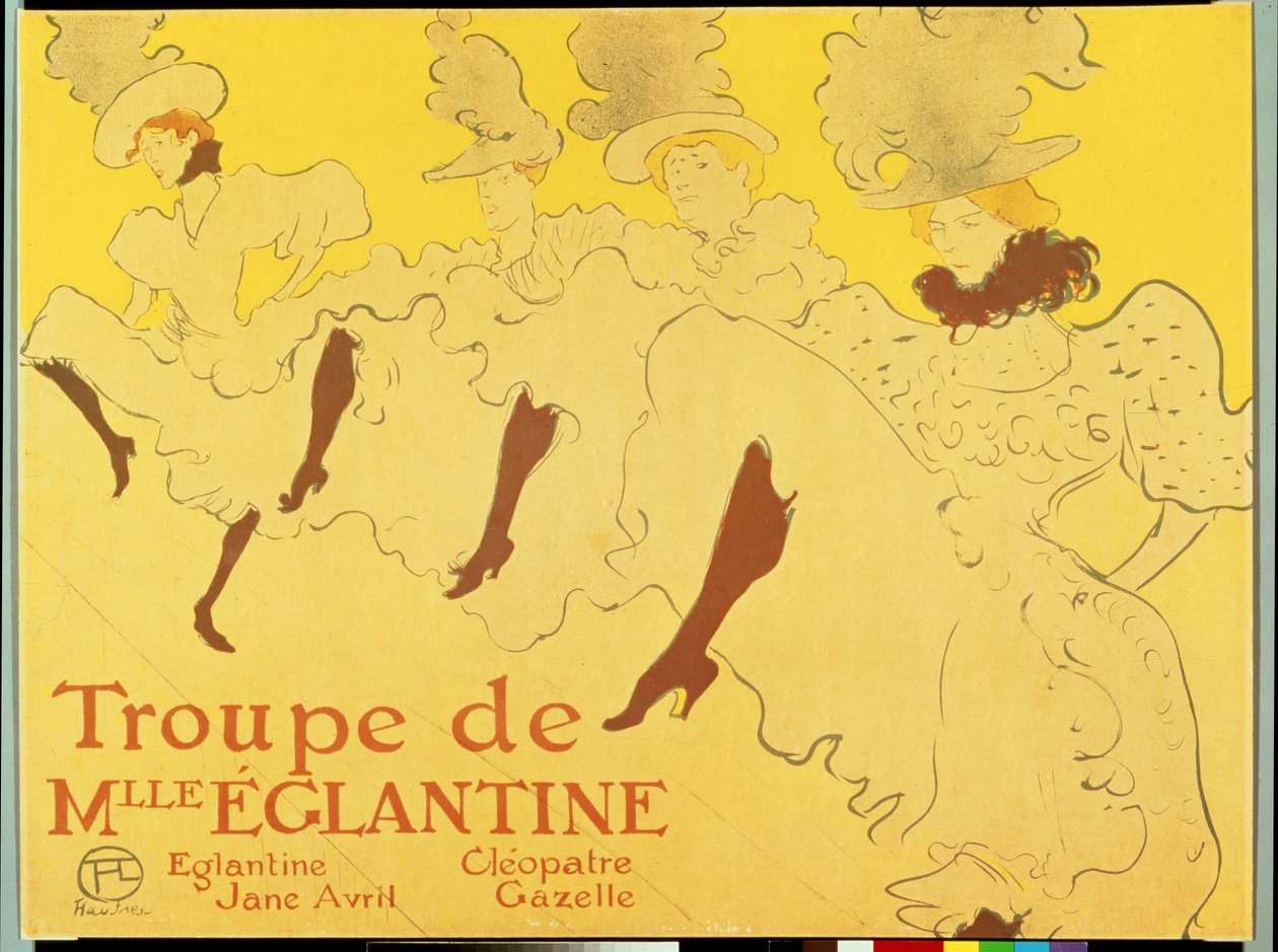 Mademoiselle Eglantines trup, 1896 af Henri de Toulouse Lautrec
