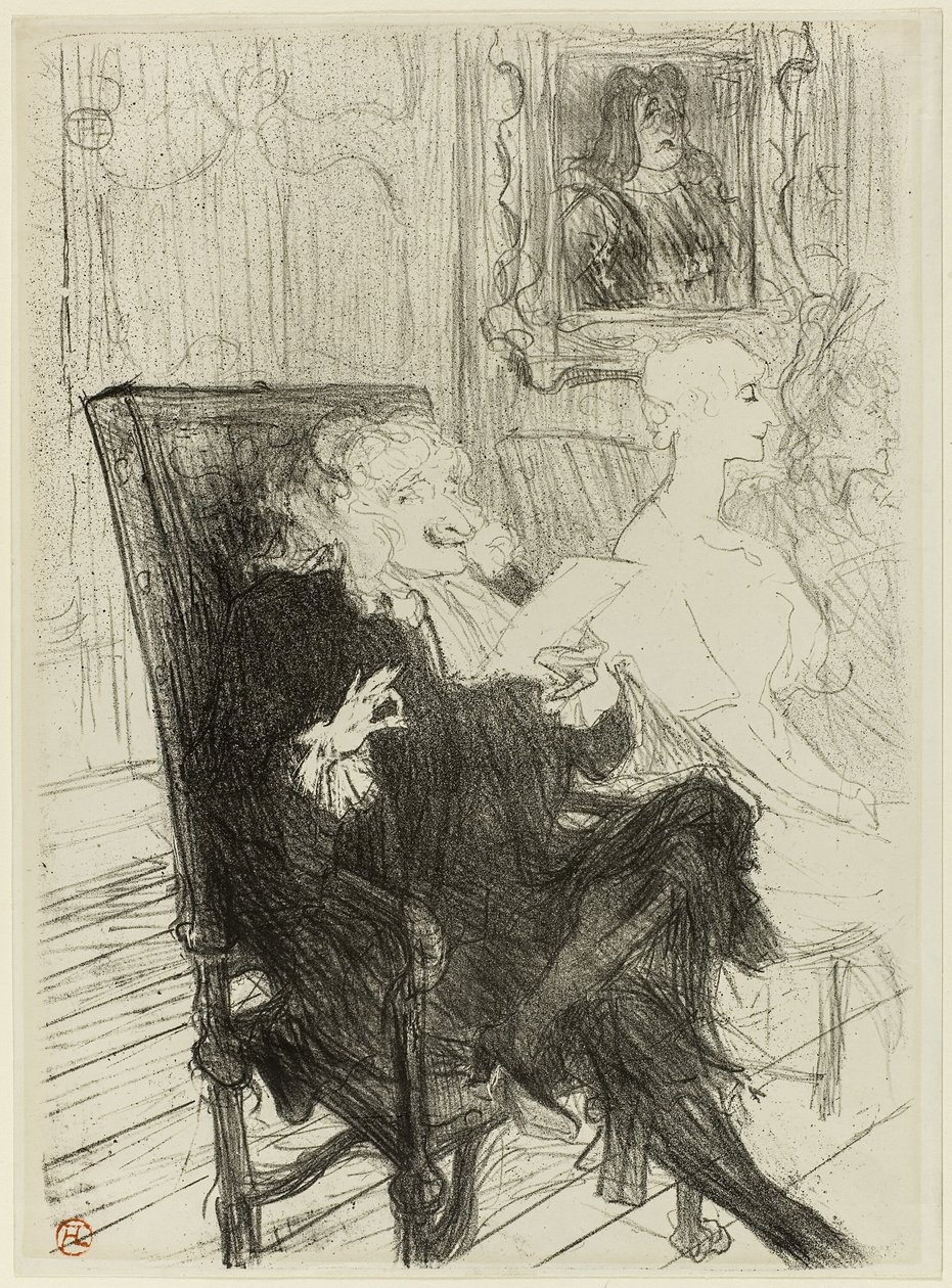 Truffier og Moreno, i Lærde Kvinder af Henri de Toulouse Lautrec