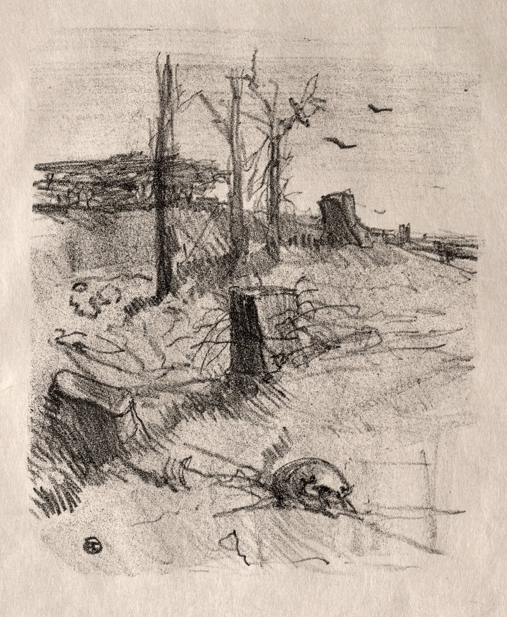 En kirkegård i Galicien af Henri de Toulouse Lautrec