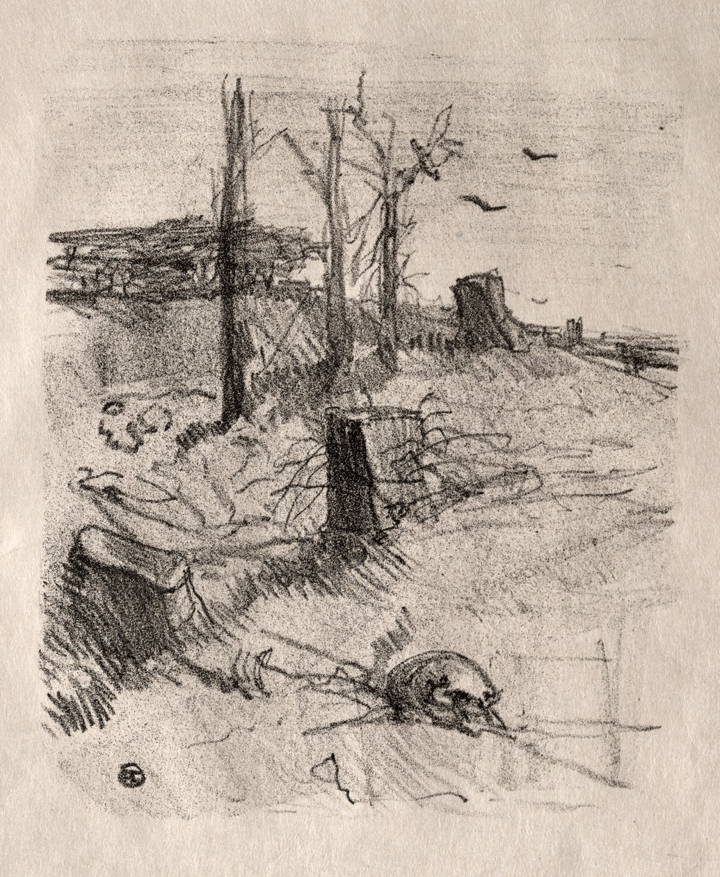 En kirkegård i Galicien, 1898. af Henri de Toulouse Lautrec